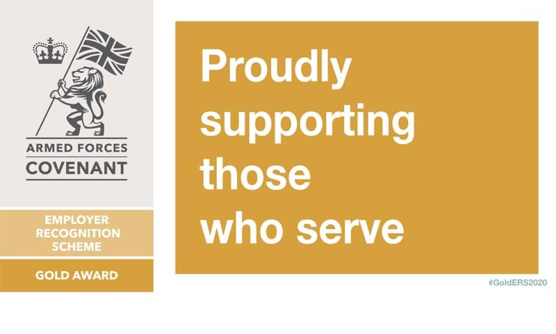 Employer recognition scheme gold award logo