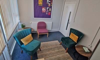 Meeting room with comfy seating