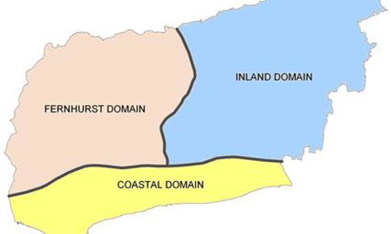 Map of gritting areas in West Sussex