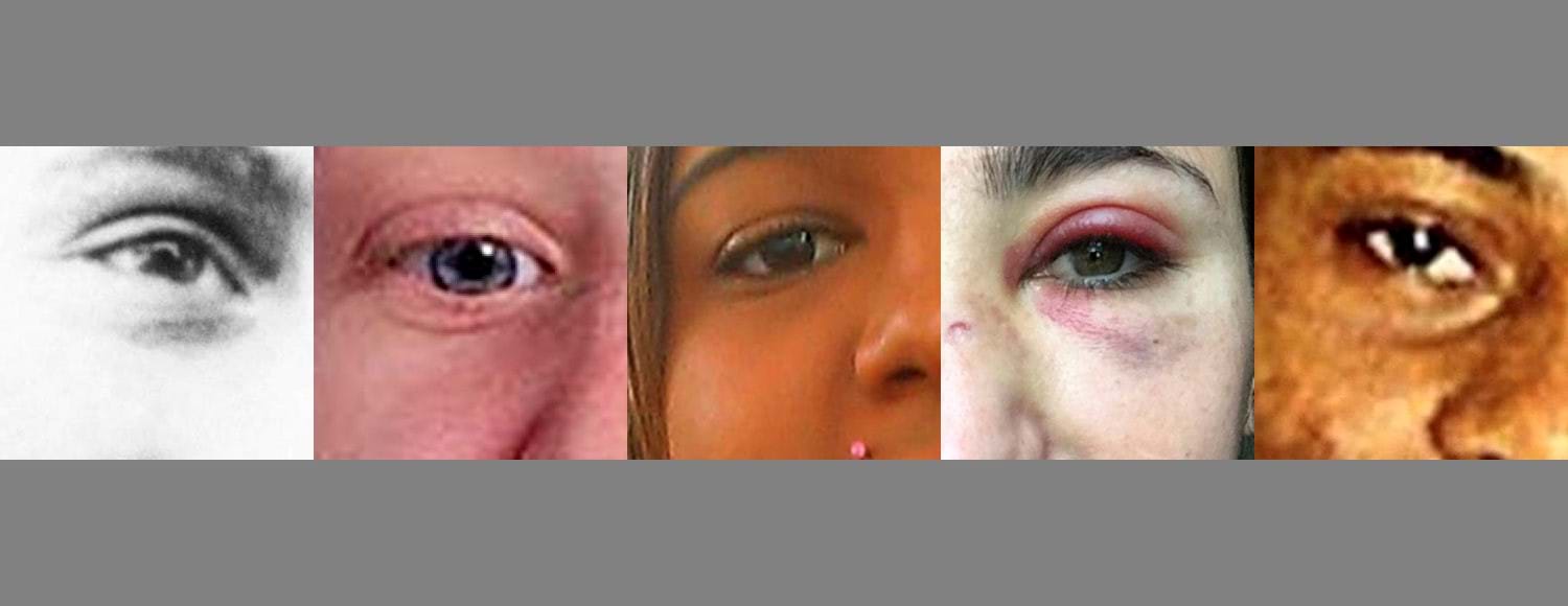 Eyes of people who have all been affected by hate crime
