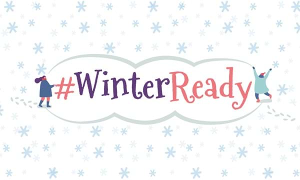 'Winter ready' written in a wintery snow scene