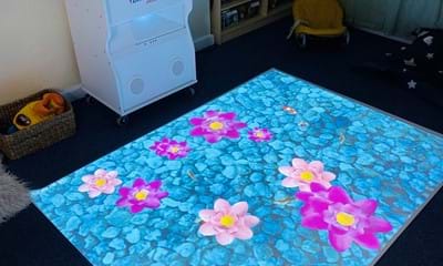 Magic carpet sensory activity