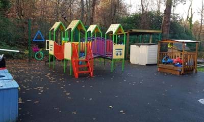 Outdoor play area at the centre