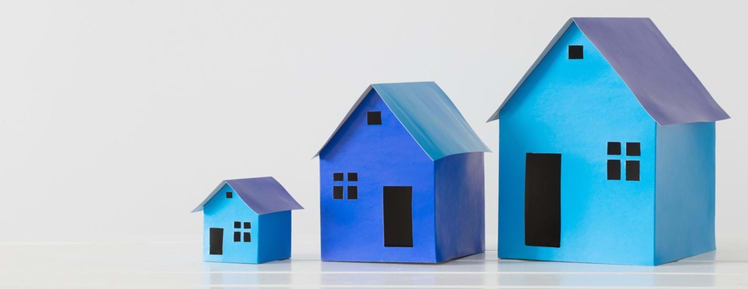 Three models of houses