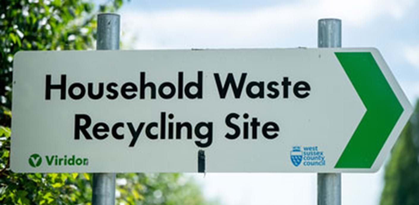 nojs Household Waste Recycling site sign