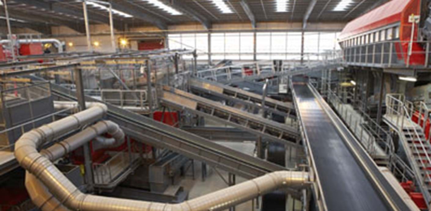 nojs Conveyor belts inside Brookhurst Wood facility