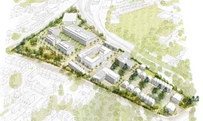 Aerial view of proposed Horsham Enterprise Park
