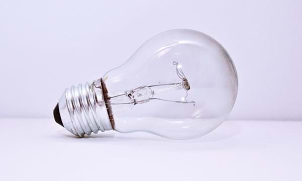 A light bulb.