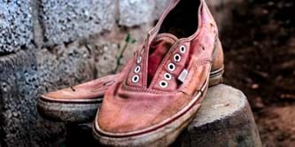 An old pair of shoes.