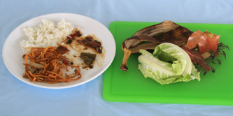 Food leftovers.