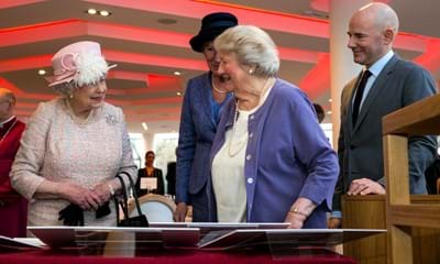 The Queen with Dame Patricia Routledge at Chichester Festival Theatre