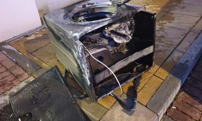 Burnt-out washing machine