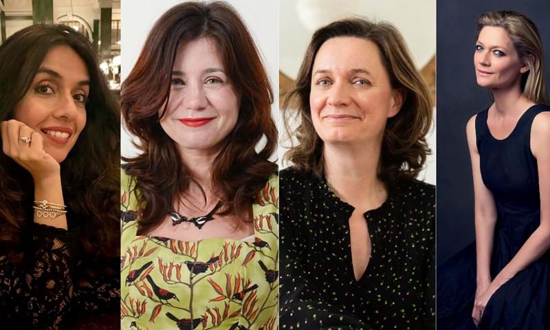Headshots of four female authors