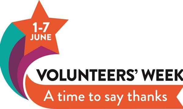 Official Volunteers' Week logo 1-7 June Volunteers' Week a time to say thanks