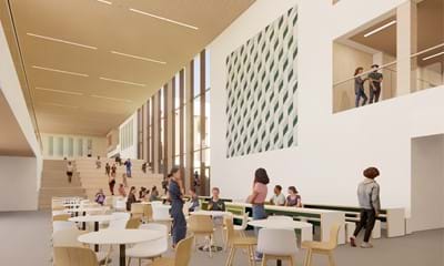 Illustration of the interior of the new Northern Arc secondary school
