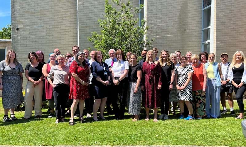 West Sussex Youth Justice Service team after their positive inspection result