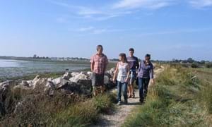 Walkers enjoying our stunning coastline, in Prinsted. Work on this part of the England Coast Path is likely to start in the Spring of 2023