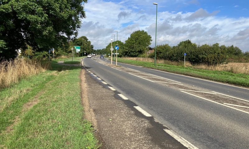 Improvements ahead: the area on the A259 where the signalised ‘Toucan’ crossing for cyclists and pedestrians will be built, replacing the traffic island near Marsh Lane