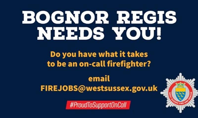 Applications are open to become an on-call firefighter at Bognor Regis -  West Sussex County Council