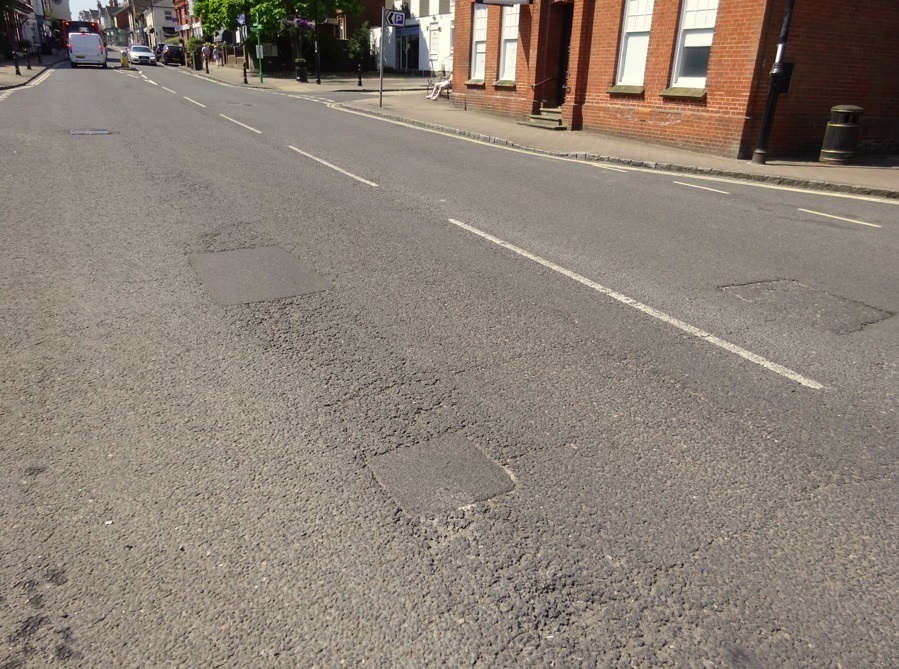Improved road surface ahead for Henfield High Street West Sussex