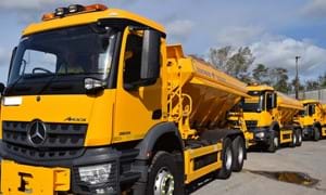 West Sussex County Council will be deploying its fleet of 19 gritters to test its winter readiness for when temperatures do drop