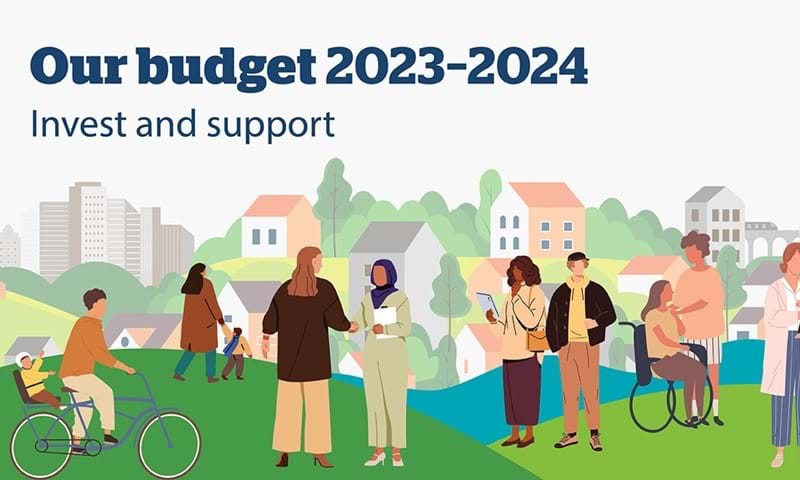 Council budget animated image