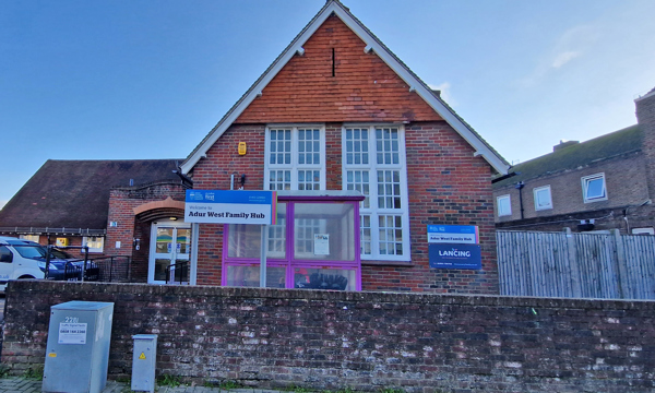 Exterior view of the building from the street