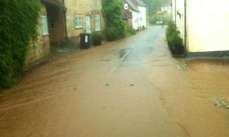Flooding in North Street, Rogate 