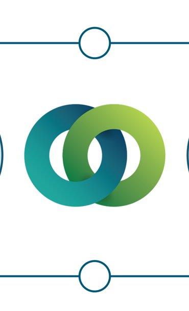 4 Illustrations of people choosing individual apples, using a sewing machine, collecting recyclables and putting a recyclable item into a recycling bin.