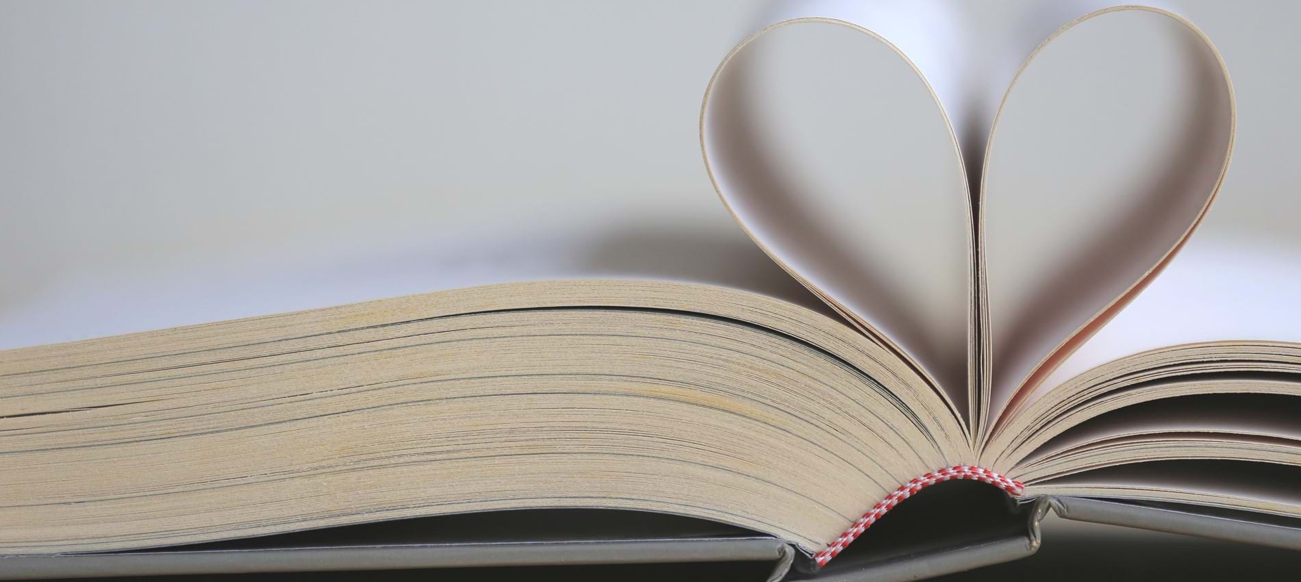 nojs Pages of a book folded into a heart.