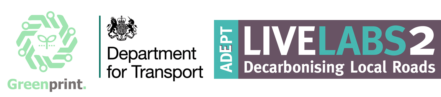 Greenprint DfT and Live Labs logos