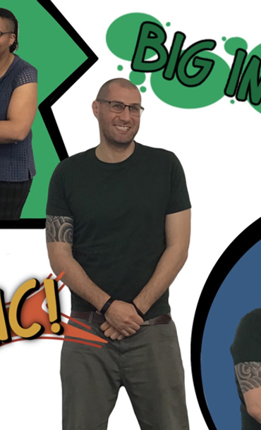 Montage of social care workers