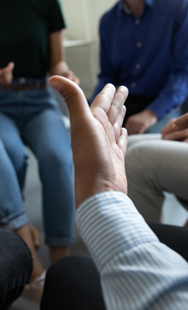Group of people chatting
