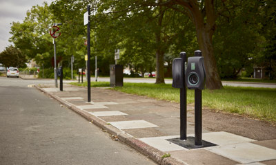 Electric Vehicle Chargepoint on-street dual socket