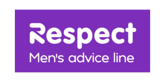 The logo for Respect - Men's advice line.