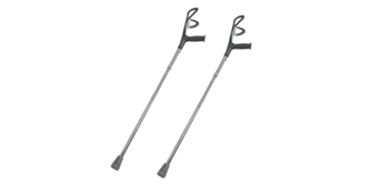 A pair of crutches.