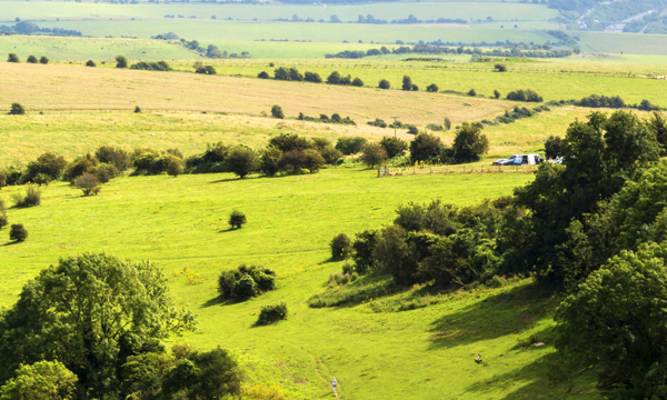 South Downs rolling hills