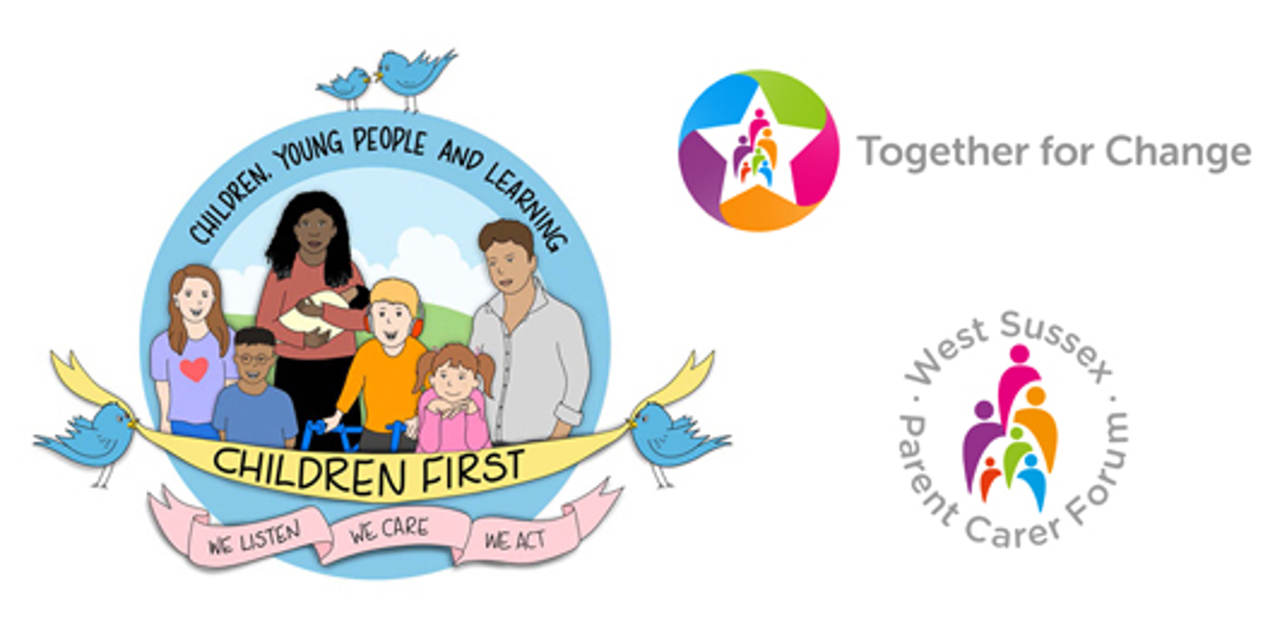 nojs Children First, Together for change and WSPCF logos