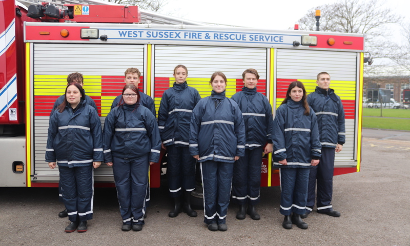 IGNITE students at Lancing Fire Station