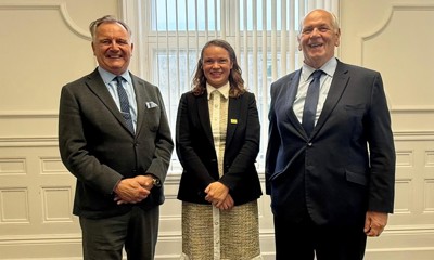 Pictured left to right: Cllr Paul Marshall, Cllr Bella Sankey, Cllr Keith Glazier