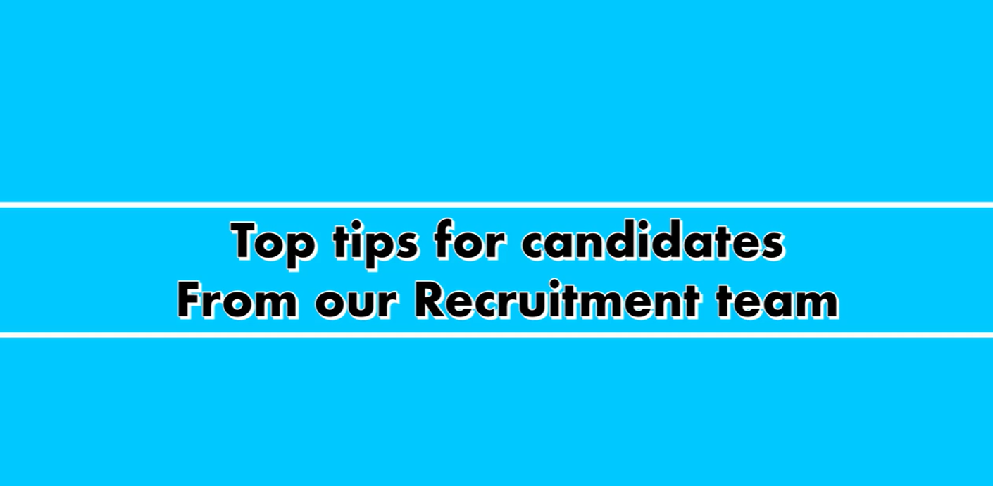 Video: Top tips for candidates