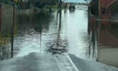 Flooded road