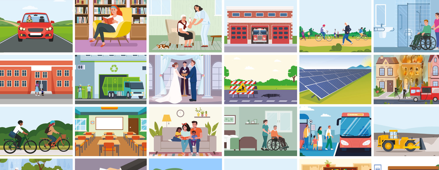 Various services provided by West Sussex County Council