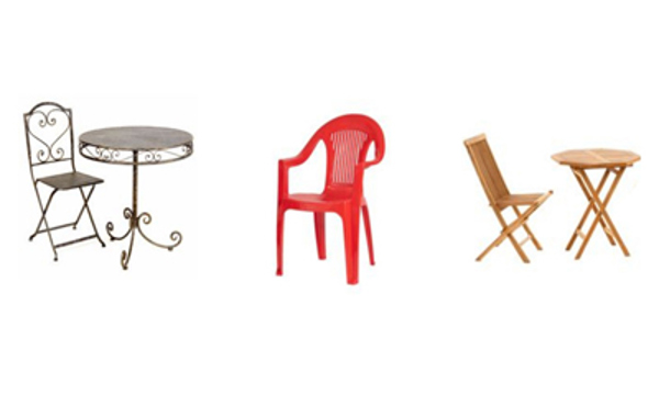 Examples of garden furniture