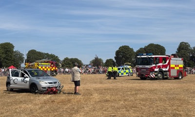 Multi agency road traffic collision demonstration