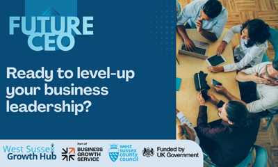 Photo of people wearing business attire seated around a table to promote the Future CEO programme