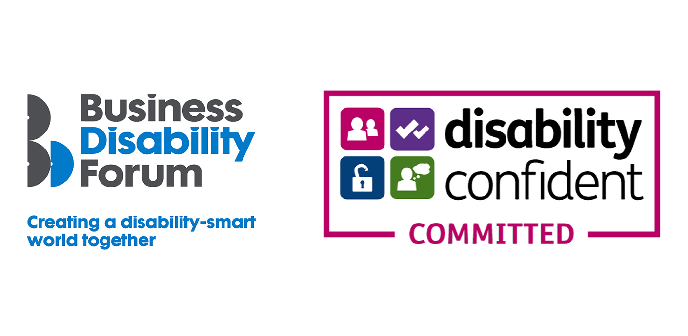 nojs Logos for Business Disability Forum and Disability confident