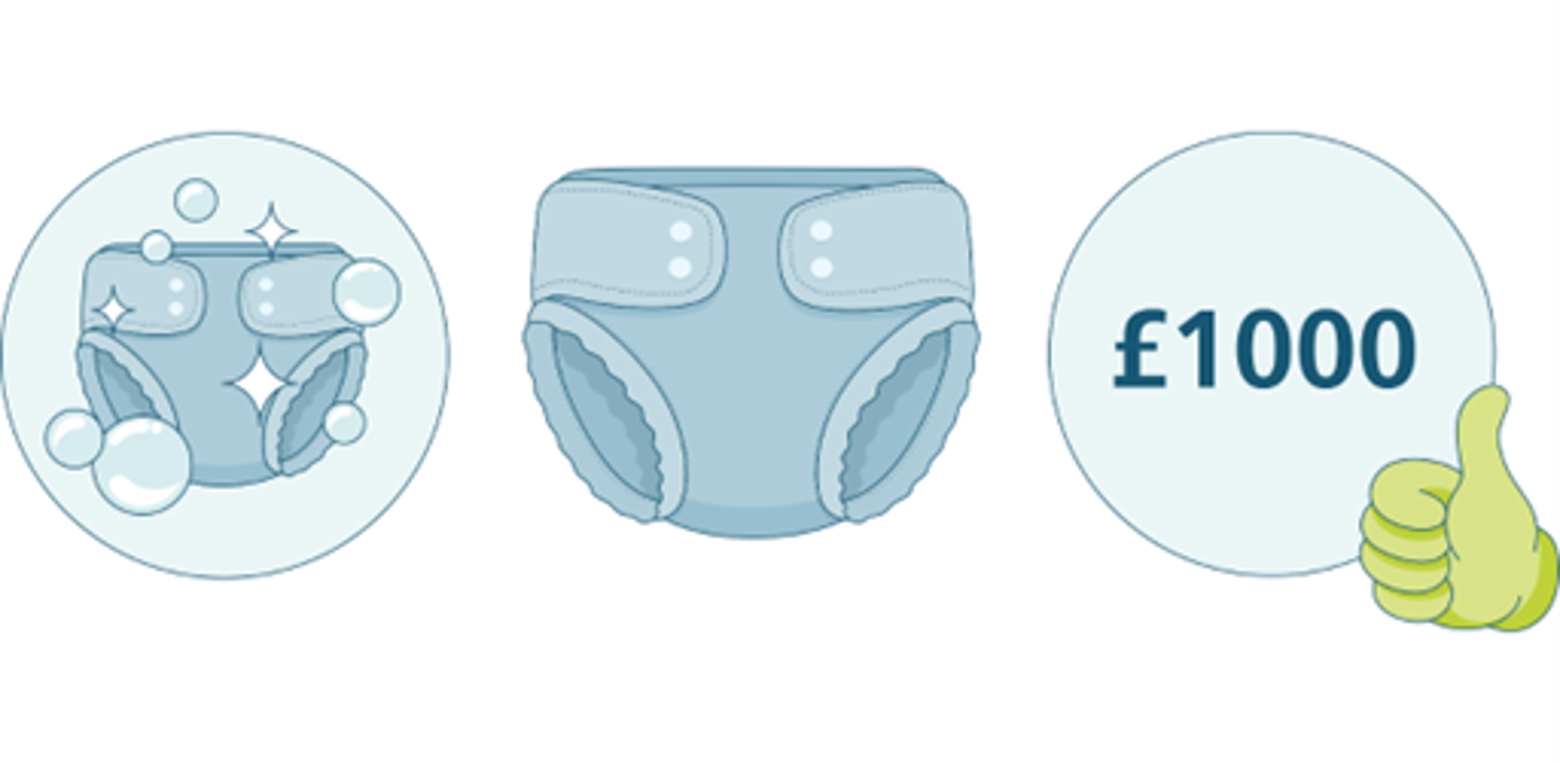 nojs Reusable nappies drawing