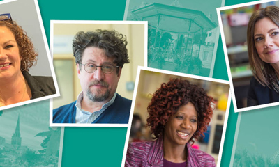Montage of social workers